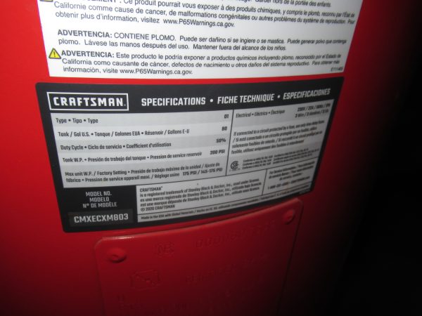 Craftsman Air Compressor - Image 3